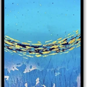 An artwork by Yann AWAY on a wall