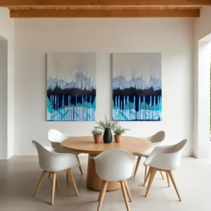 An artwork by Edmund Hanser, mounted in an imaginary outdoor setting